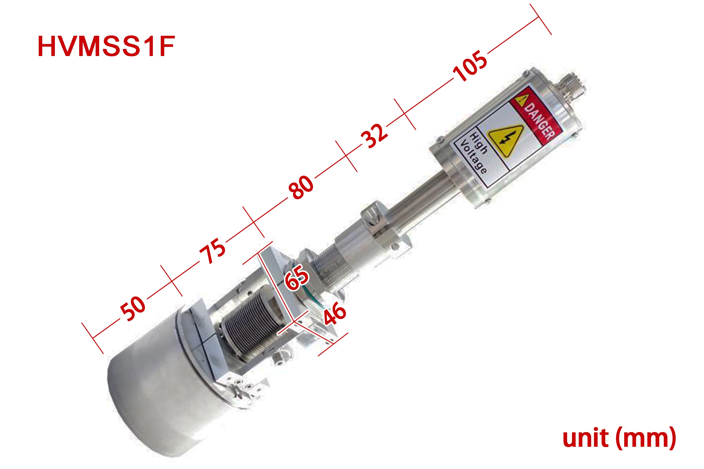 1" Magnetron Sputtering Source with Flexible Head for DIY RF & DC Sputtering Coater - HVMSS-SPC-1-LD - Image 2