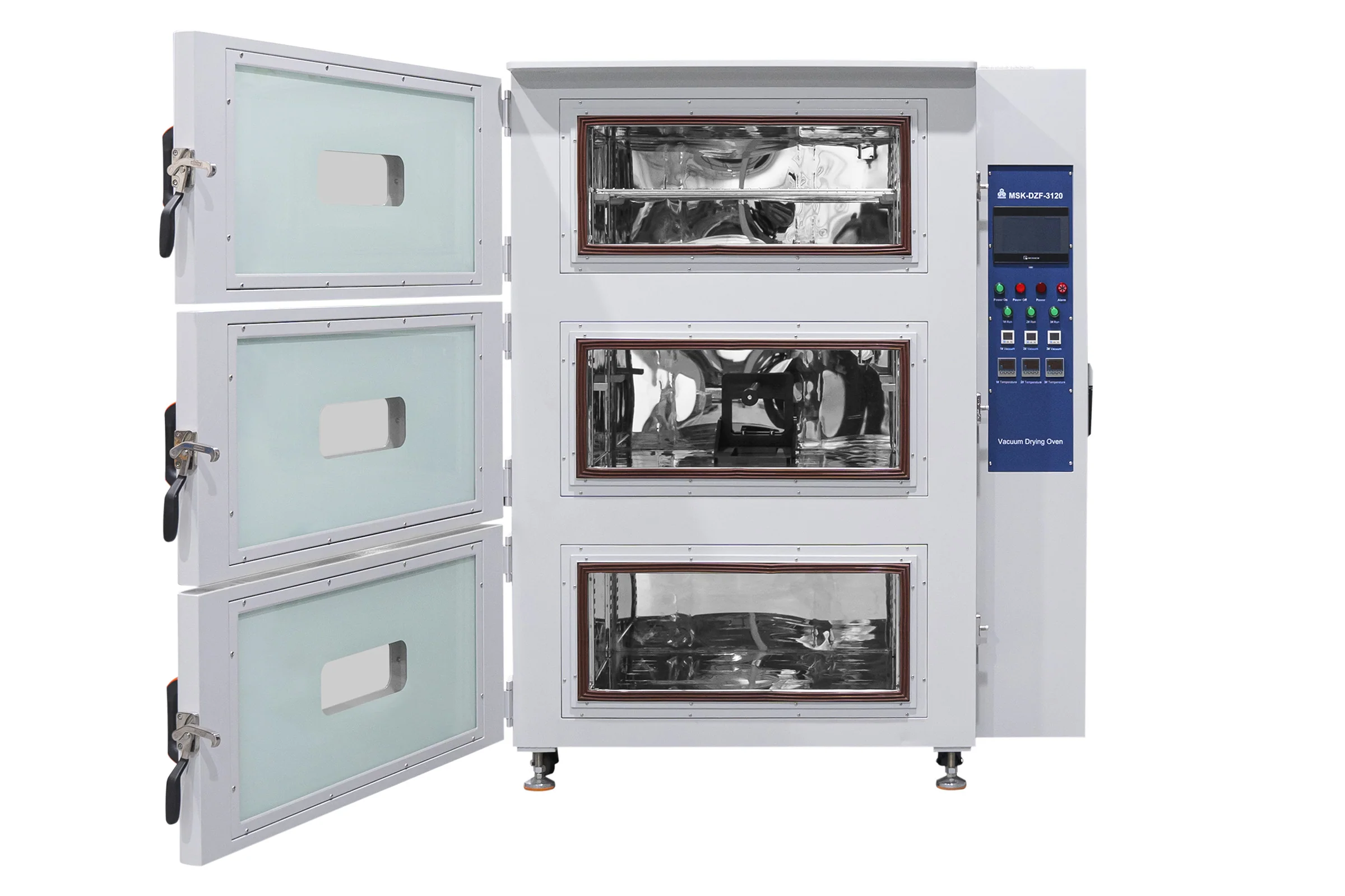 150C Max. Larger Capacity (360L) Vacuum Drying Oven with Tri-level Shelf Heating Modules - DZF-3120 - Image 4