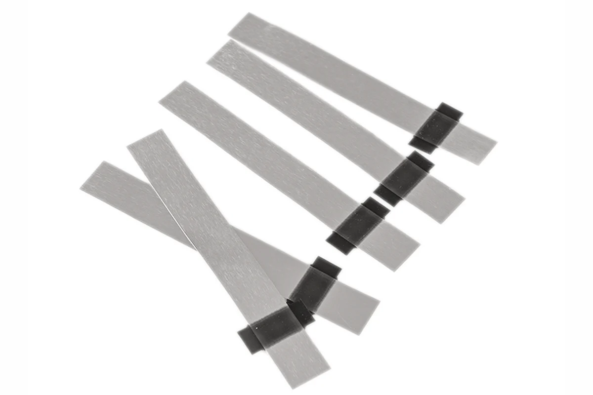 8mm Width Aluminum Tab with Adhesive Polymer Tap as Positive Terminal for Pouch Cell, 50pcs/Box - PLiB-ATC8