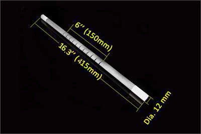 1650°C Grade Kanthal SiC Heating Element( 6" heating zone x 410mm L ) - 1600sp-HEL-6-410-LD