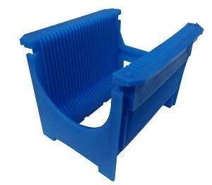 2" diameter Blue wafer Carrier for Wafer Cleaning (Capacity: 25) - Blue-PP-2-25