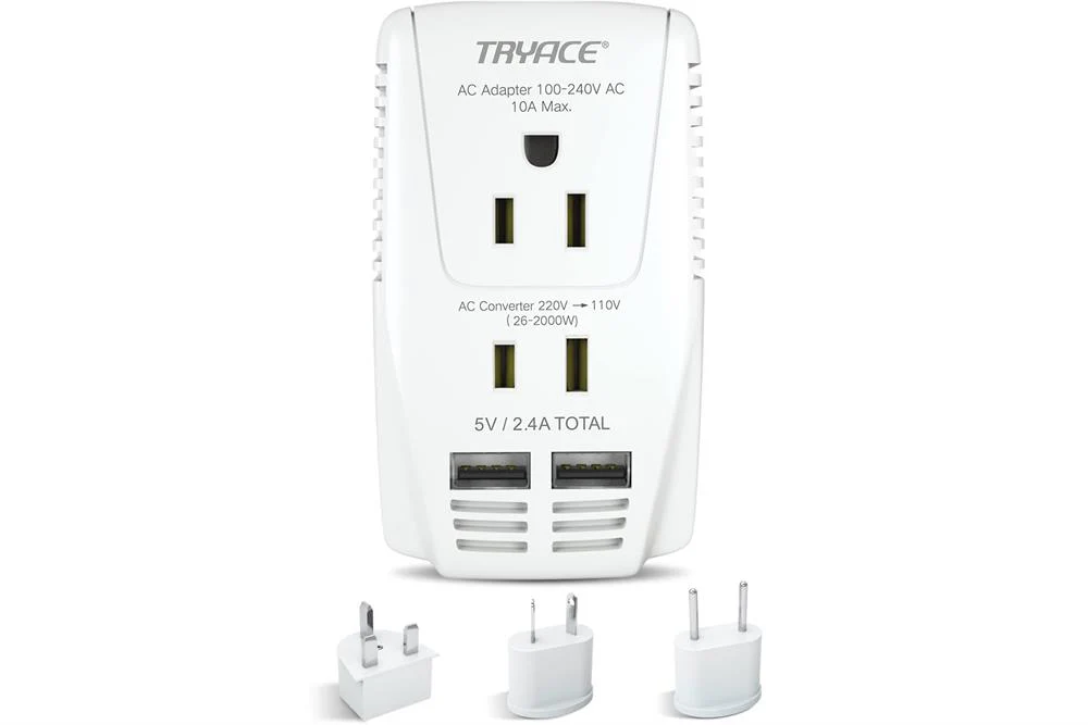 2000W Adapter & Step Down Voltage Converter for Converting from 240 to 110 VAC - TF220110W2000