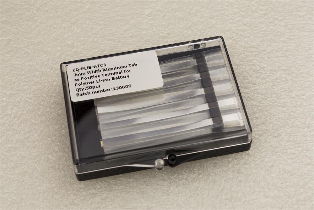 3mm Width Aluminum Tab as Positive Terminal for Pouch Li-ion Cell 40pcs/Box -PLiB-ATC3 - Image 3
