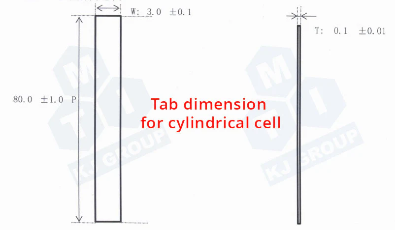 3mm Width Aluminum Tab for Welding on 18650 Cylindrical Cell Electrode Strip, 50pcs/bag - LIB-ATS3 - Image 4