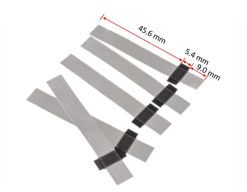 8mm Width Nickel Tab with Adhesive Polymer Tap as Negative Terminal for Pouch Cell, 50pcs/Box - PLiB-NTA8 - Image 2