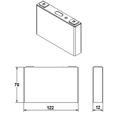 Aluminum Prismatic Cell Case for 1212370 Battery - PCC1212370 - Image 6