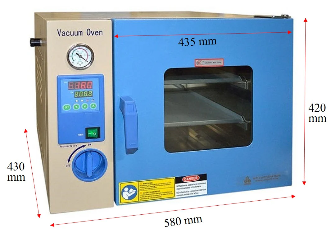 25 L 200 °C Vacuum Oven (12" x 12" x 11") - DZF-6020 series - Image 2
