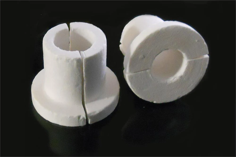 A Pair of Fiber Alumina Tube Adaptor for OTF1200X Tube Furnace with 1" Processing Tube - F-adaptor-D1