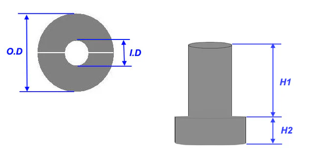 A Pair of Fiber Alumina Tube Adaptor for OTF1200X Tube Furnace with 1" Processing Tube - F-adaptor-D1 - Image 2