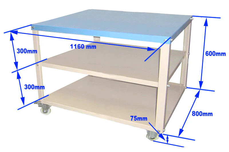 1160 x 800 mm Heavy Duty Mobile Cart - FM-Cart-128