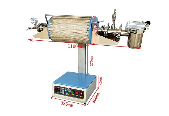1100C  Max Air-tight Swing Quenching Furnace - 2" OD Tube  - GSL-1100X-S-VTQ - Image 4