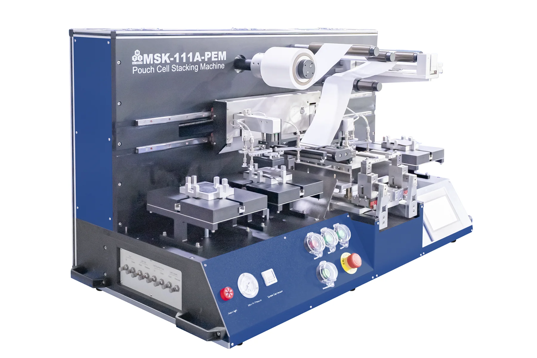 Large Automatic Pouch Cell Stacking Machine with Hybrid Stacking Modes (Max.200 mm L x 150 mm W) - MSK-111A-PEM