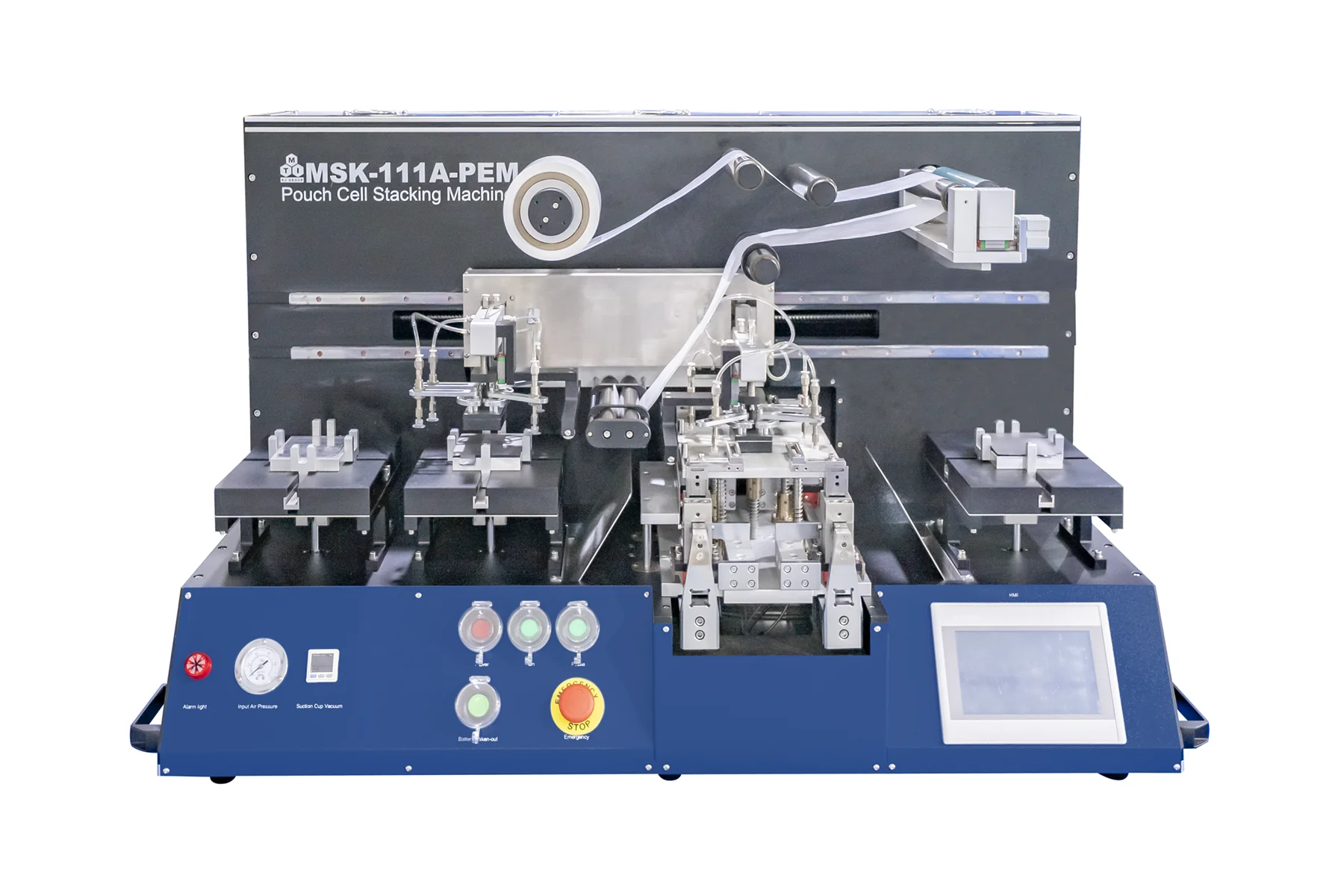 Large Automatic Pouch Cell Stacking Machine with Hybrid Stacking Modes (Max.200 mm L x 150 mm W) - MSK-111A-PEM - Image 3