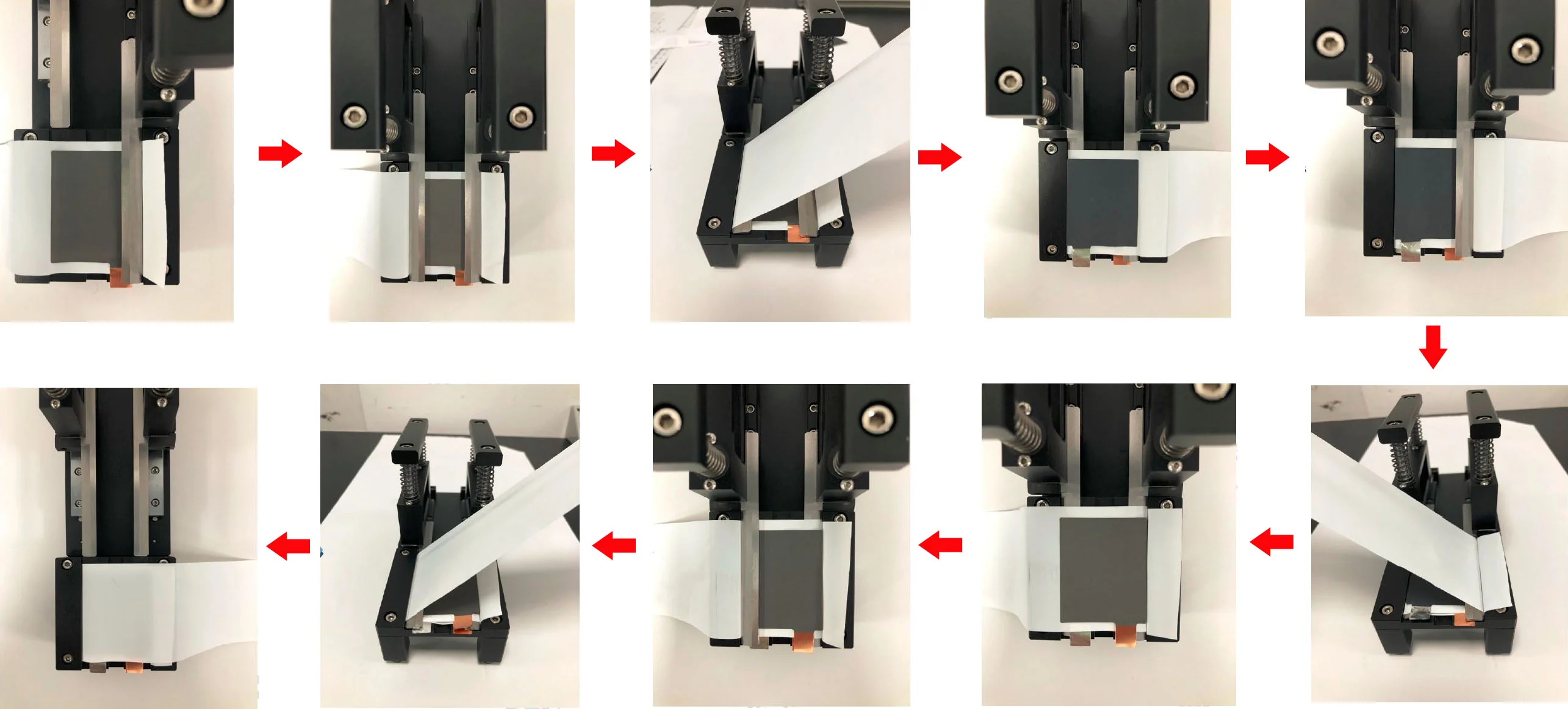 Manual Stacking Holder for Single-Layer or Multiple-Layer Pouch Cells (L 62 x W 46 mm) - MSK-111A-PF4662 - Image 3