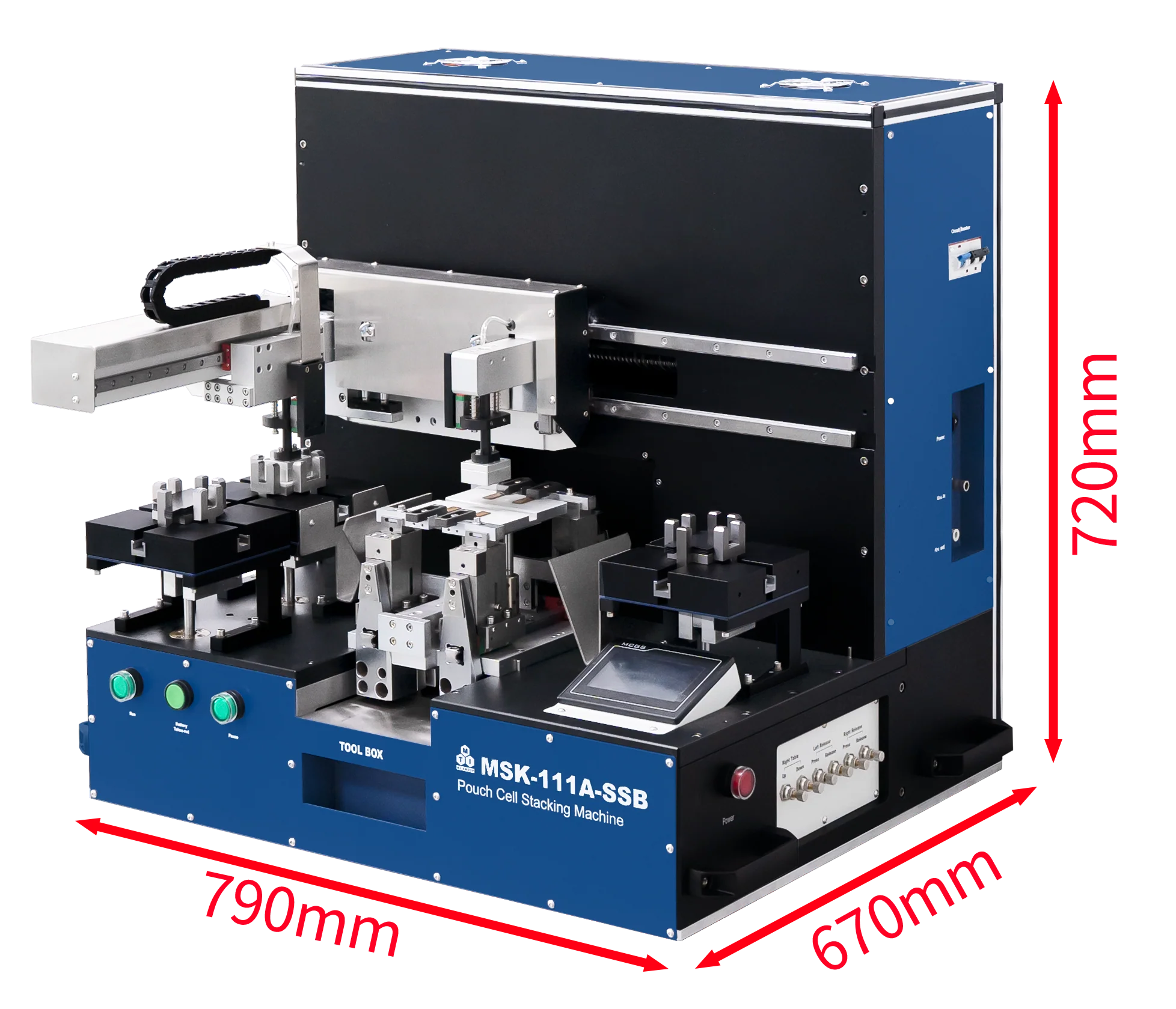 Pouch Cell Stacking Machine for Solid State Battery up to 100L x 90 W (mm) - MSK-111A-SSB - Image 4
