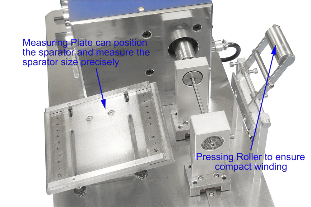 Manual Winding Machine for Electrodes of Cylinder or Prismatic Cell - MSK-112A-C - Image 2