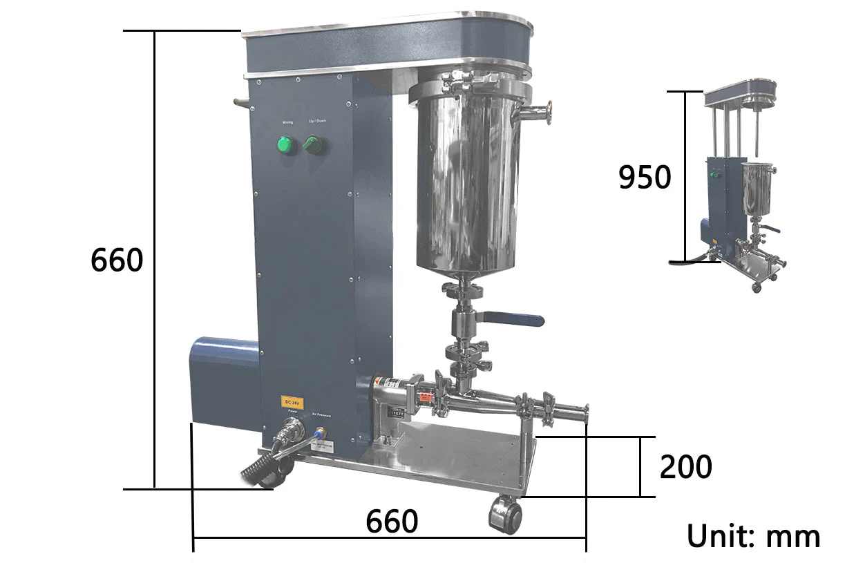 4 Liters Precision Slurry Feeder with PROGRESSIVE CAVITY PUMP for R2R Slot Die Coating - MSK-156 - Image 2