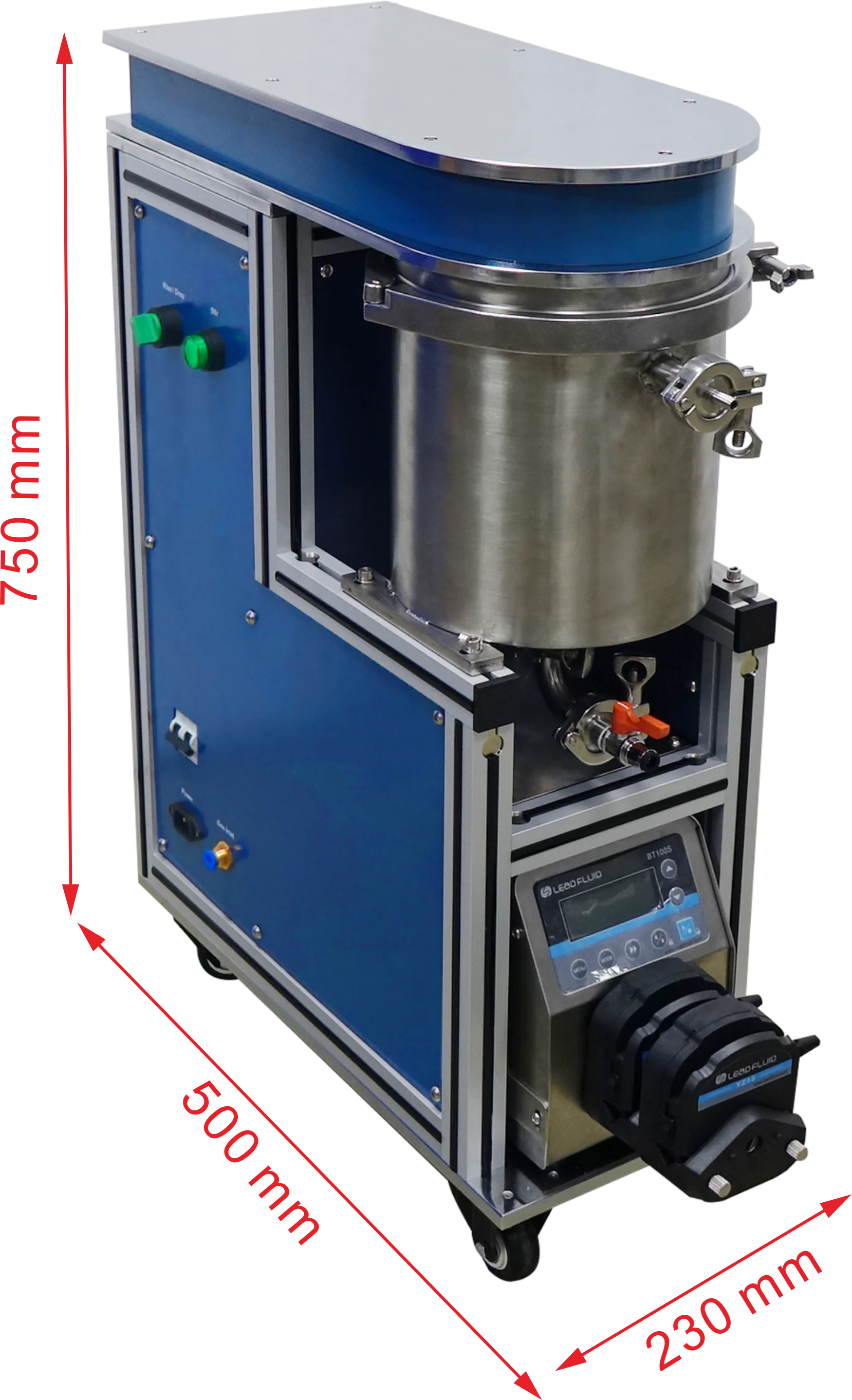 5L Slurry Feeder with Peristaltic Pump for R2R Blade & Microgravure Coating-MSK-156-E - Image 2