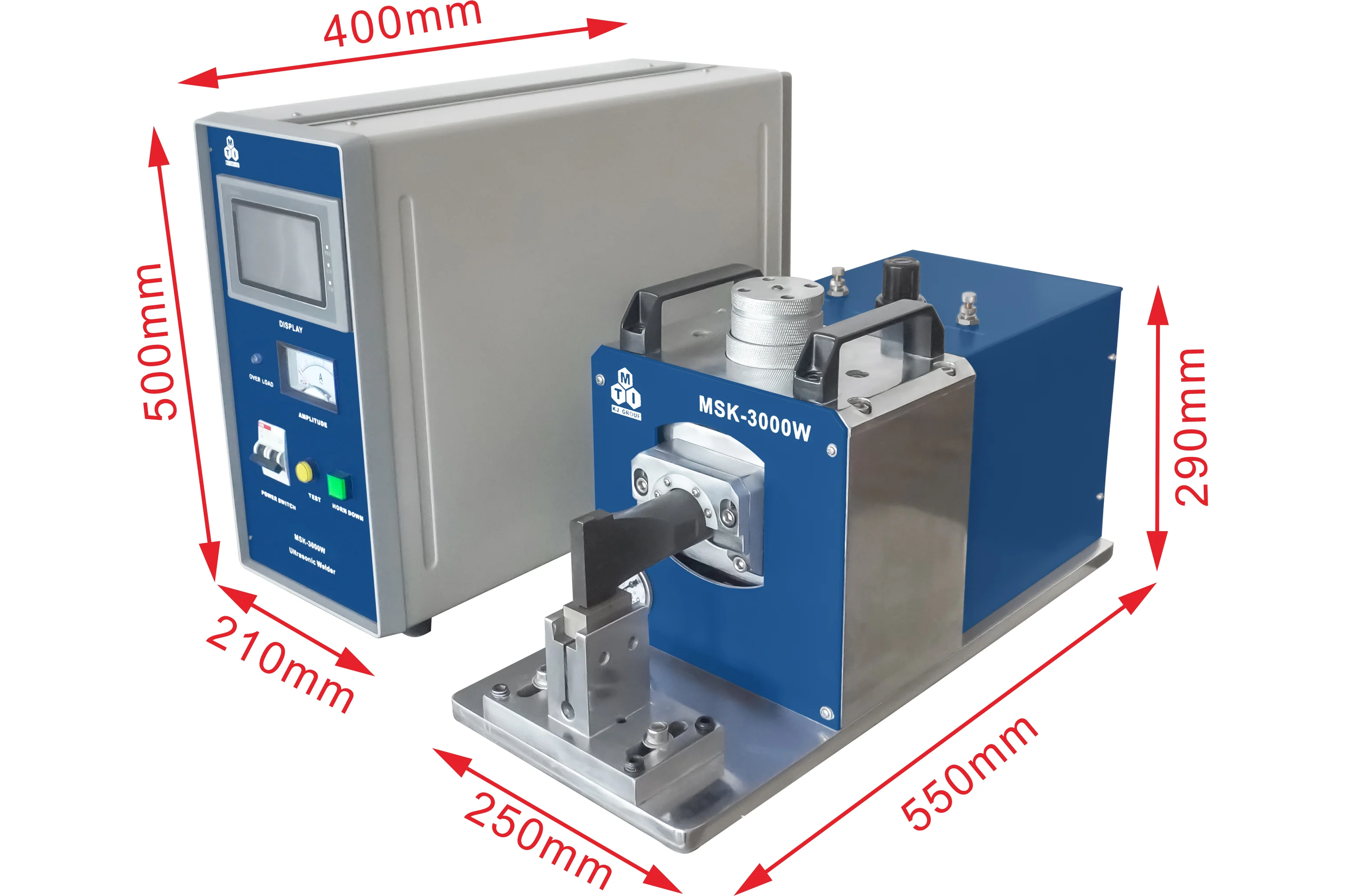 Desk-Top 3000W Ultrasonic Metal Welder with Touch-Screen Digital Controller, 20KHz - MSK-3000W - Image 2