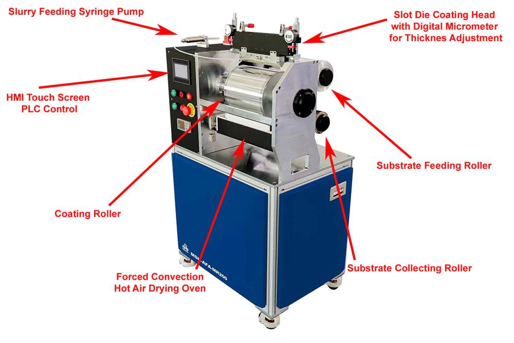 R2R & Sheet Substrate Slot Die Coater w/Continuous or multiple strips coating-MSK-AFA-MR200 - Image 3