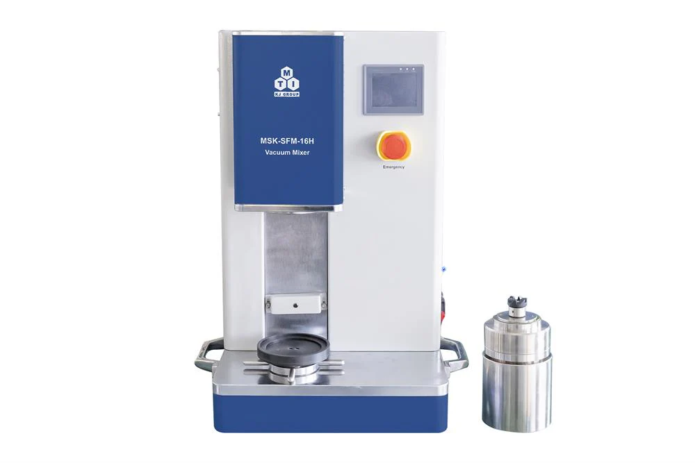 Dual-Shaft Planetary Vacuum Mixer with High Speed (Max. 1500RPM, 50-1000ml) with Heating Option up to 150 °C - MSK-SFM-16HS