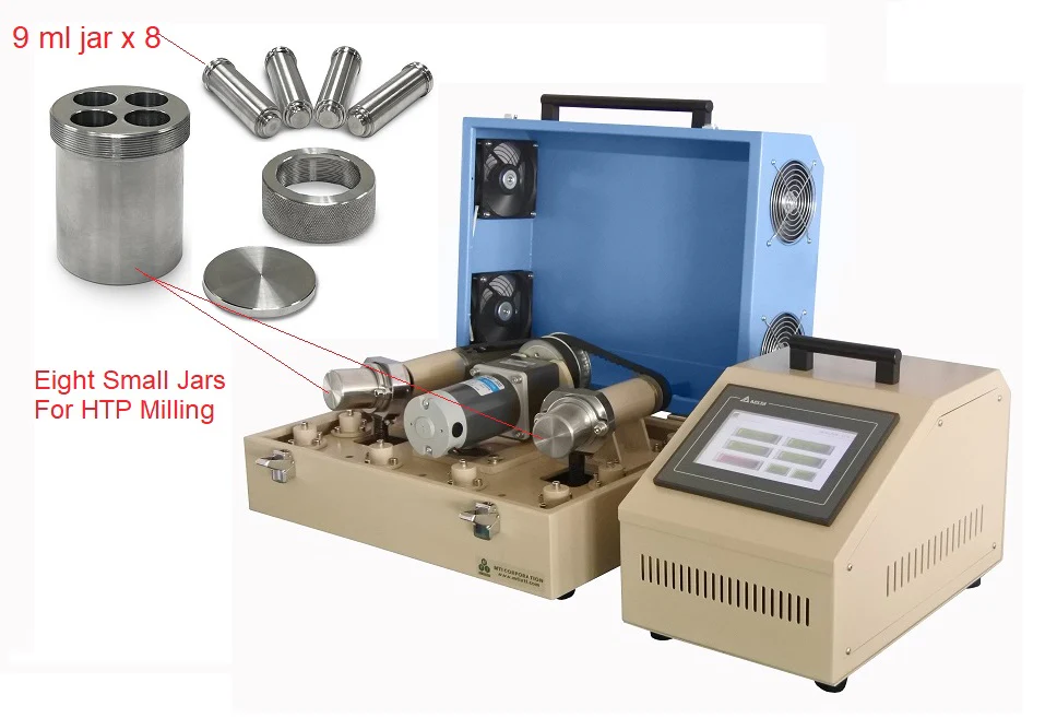 Dual Shaft Programmable Rotary & Shaker Ball Mill w/ 4 Jars - MSK-SFM-3-II - Image 3