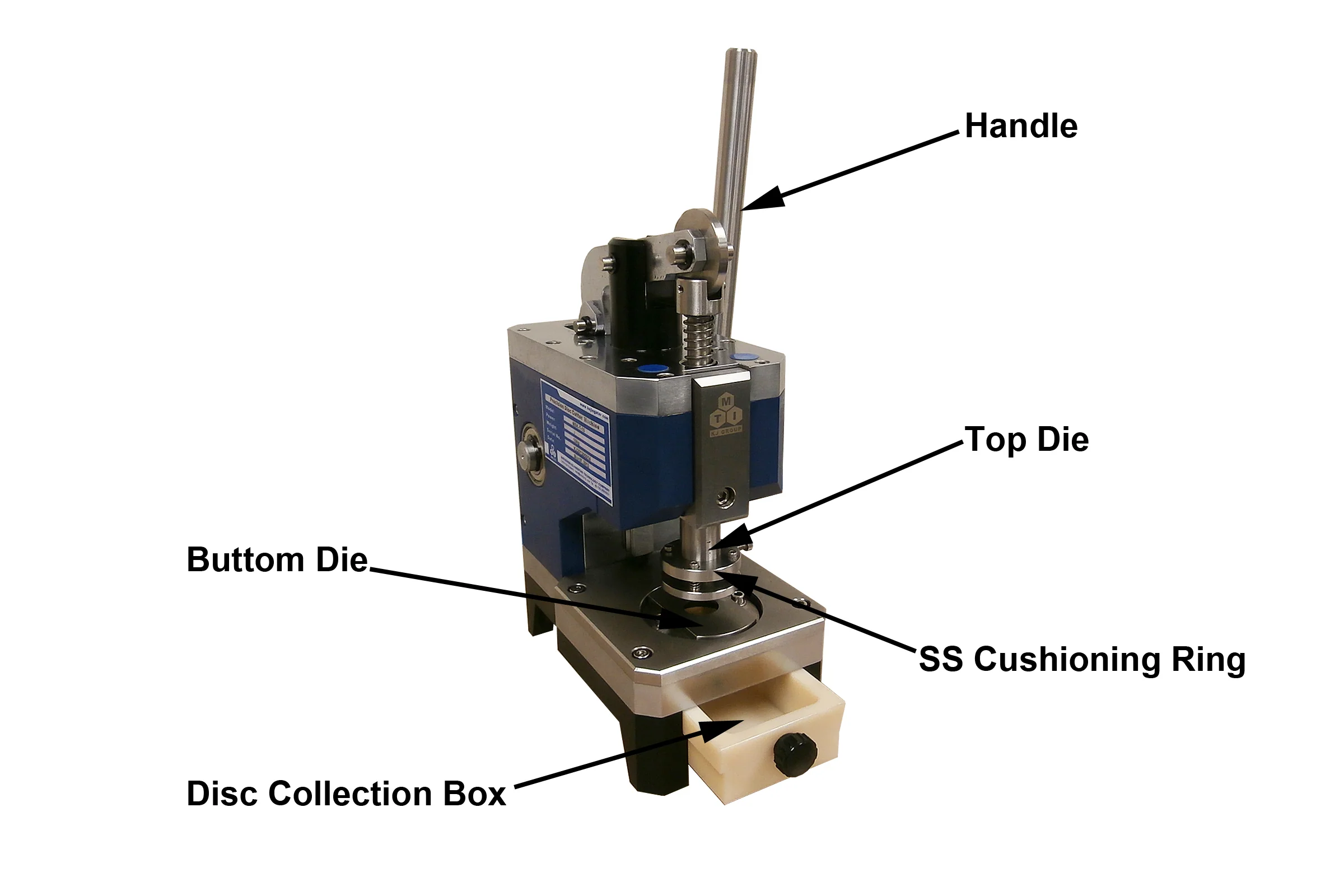 Precision Disc Cutter with Standard 16, 19, 20 Dia. Cutting Die & 3 - 24mm Optional - MSK-T-10 - Image 2