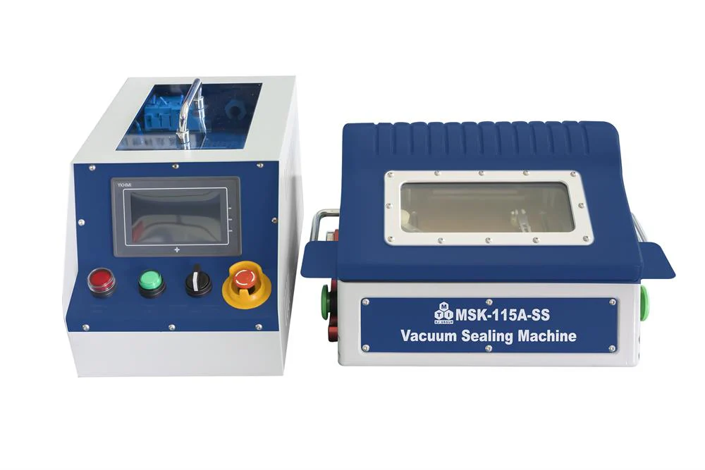 Mini 4-in-1 Vacuum Sealer for Pouch Cell (100x100x12 mm Max.) Antechamber Acceptable - MSK-115A-SS - Image 2