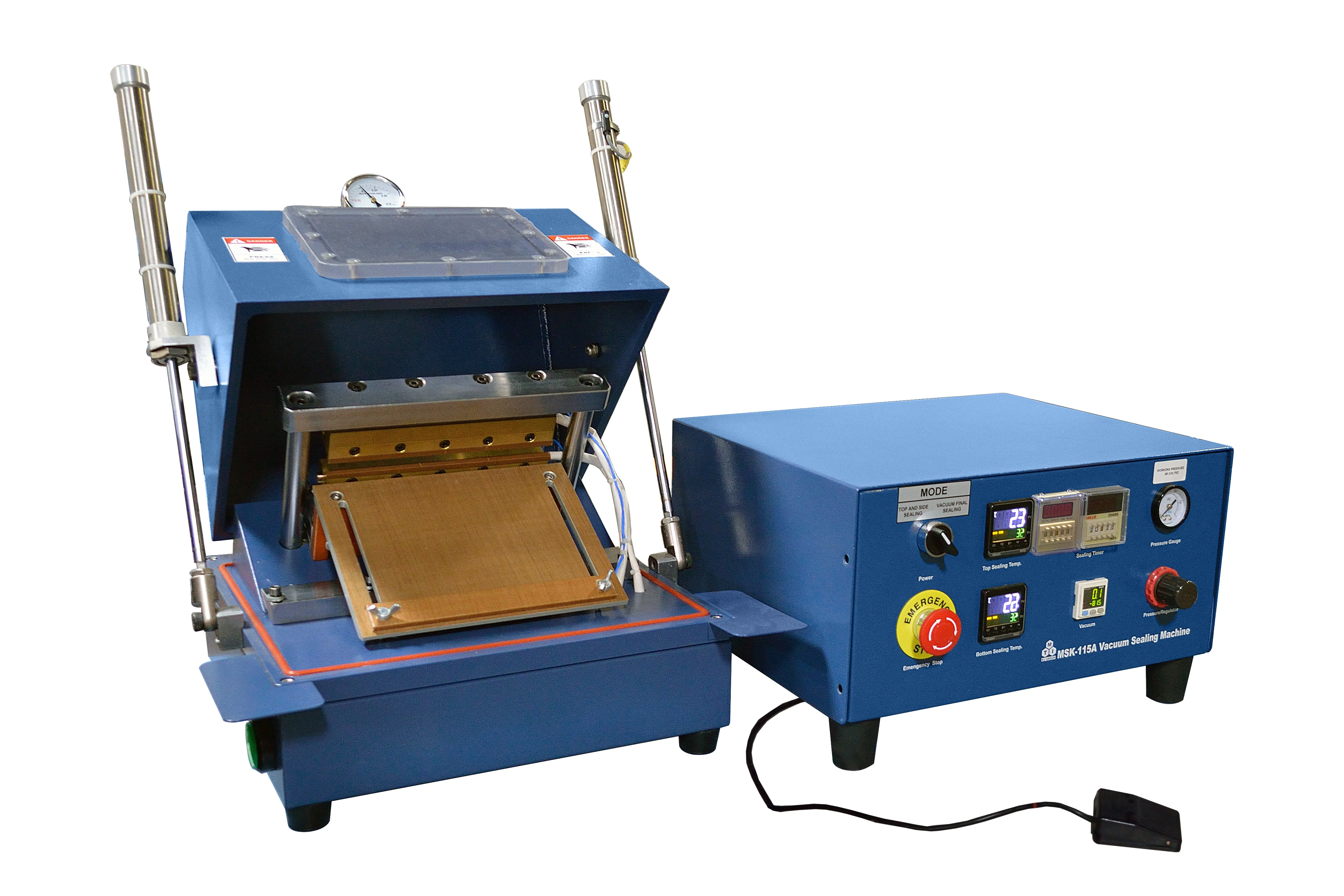 3-in-1 Sealer for Top/Side & Final Vacuum Standing & Sealing for Pouch Cell (Max. 200*150mm) - MSK-115-III