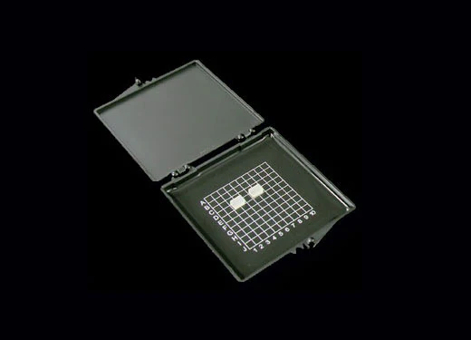One 55 mm x 55 mm (2.17"x2.17") Gel Sticky Carrier Box - Black Color - SP1-5510BK/BK-LH-P33