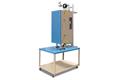 1200 oC Three Zone Split Vertical Tube Furnace with 4" Dia. Quartz Tube & SS Vacuum Flanges - OTF-1200X-VT-III-4 - Image 2
