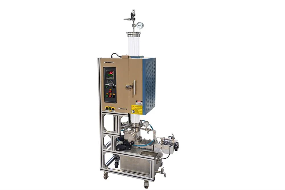 1200C Max 4" Tube Atmosphere Controlled Vertical Quenching Furnace - OTF-1200X-VTQ-4