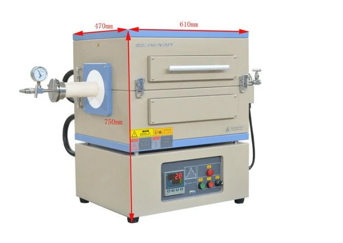 1500°C Split Tube Furnace with Flanges & 2"or 3" Alumina Tube - OTF1500X - Image 2