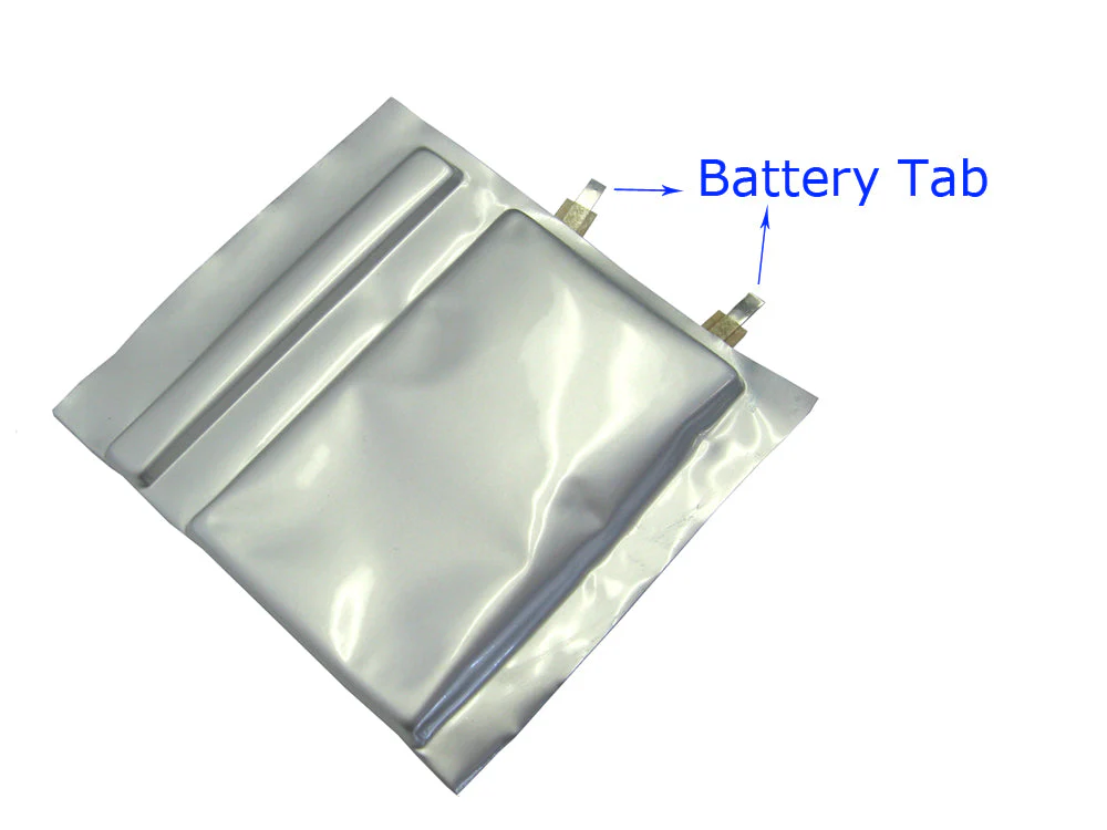 8mm Width Aluminum Tab with Adhesive Polymer Tap as Positive Terminal for Pouch Cell, 50pcs/Box - PLiB-ATC8 - Image 2