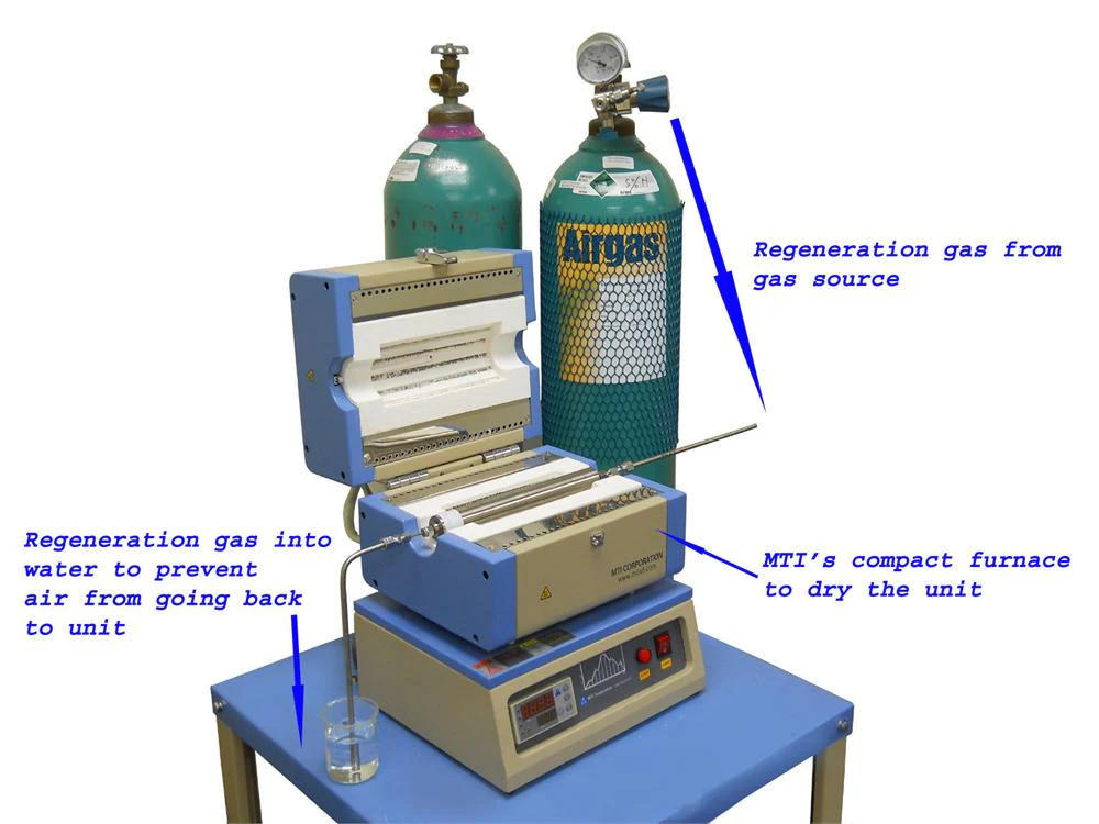 PPM Grade Inert Gas Purifier for De-Humidity (1.2"Dia x 10"L) - PF-H2O-PPM-2 - Image 2