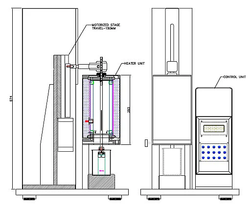 Table-Top Dip Coating Unit with Infrared Heater (2- 9000 micron/s, 200C Max.) - PTL-HT-2-LD - Image 2