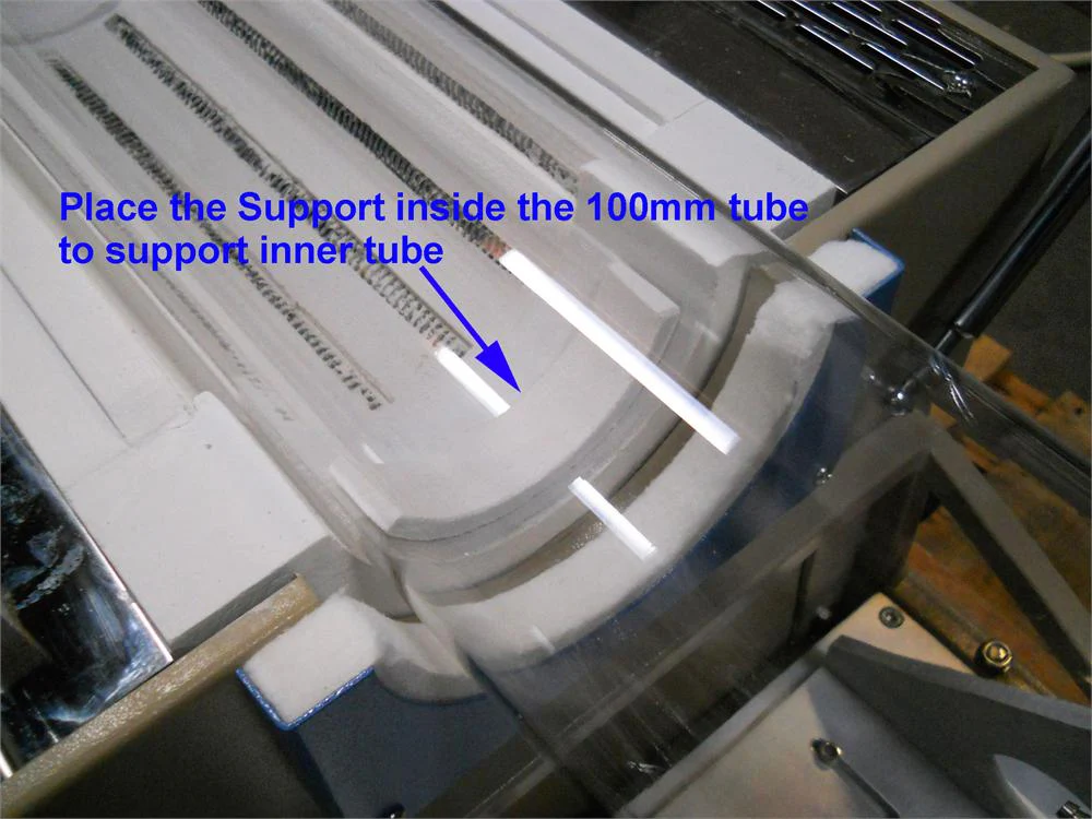 Refractory Ceramic Support for 100mm Processing Tube(a pair) - EQ-RCSH-D100 - Image 2