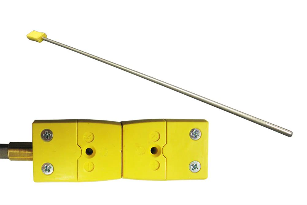 Thermocouple: K type 1/4"OD x 12" L with Alloy sheath and Male Plug for Calibration - TCK12S