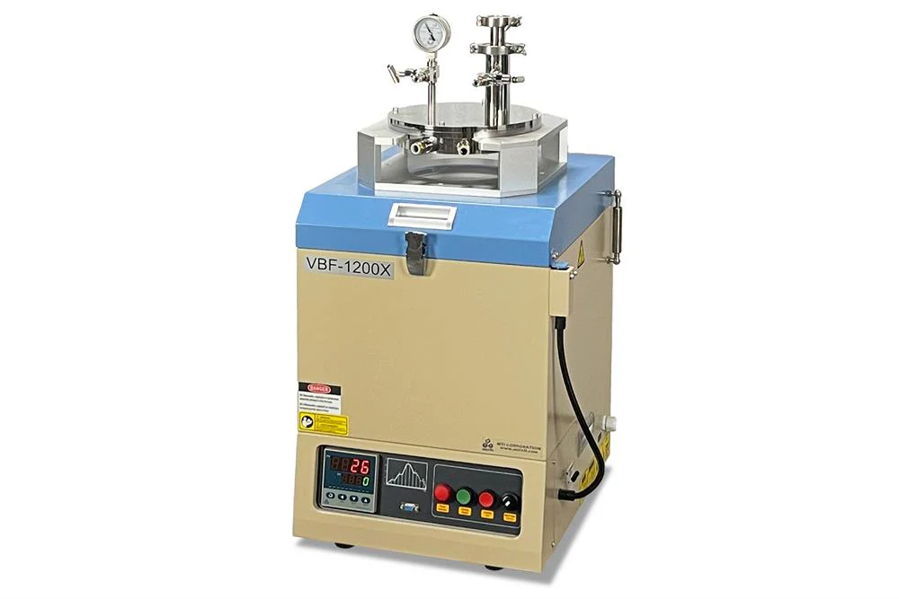 1100C Max Vertical Vacuum Furnace with  Water Cold Flange (8" OD Quartz Chamber) - VBF-1200X-V9
